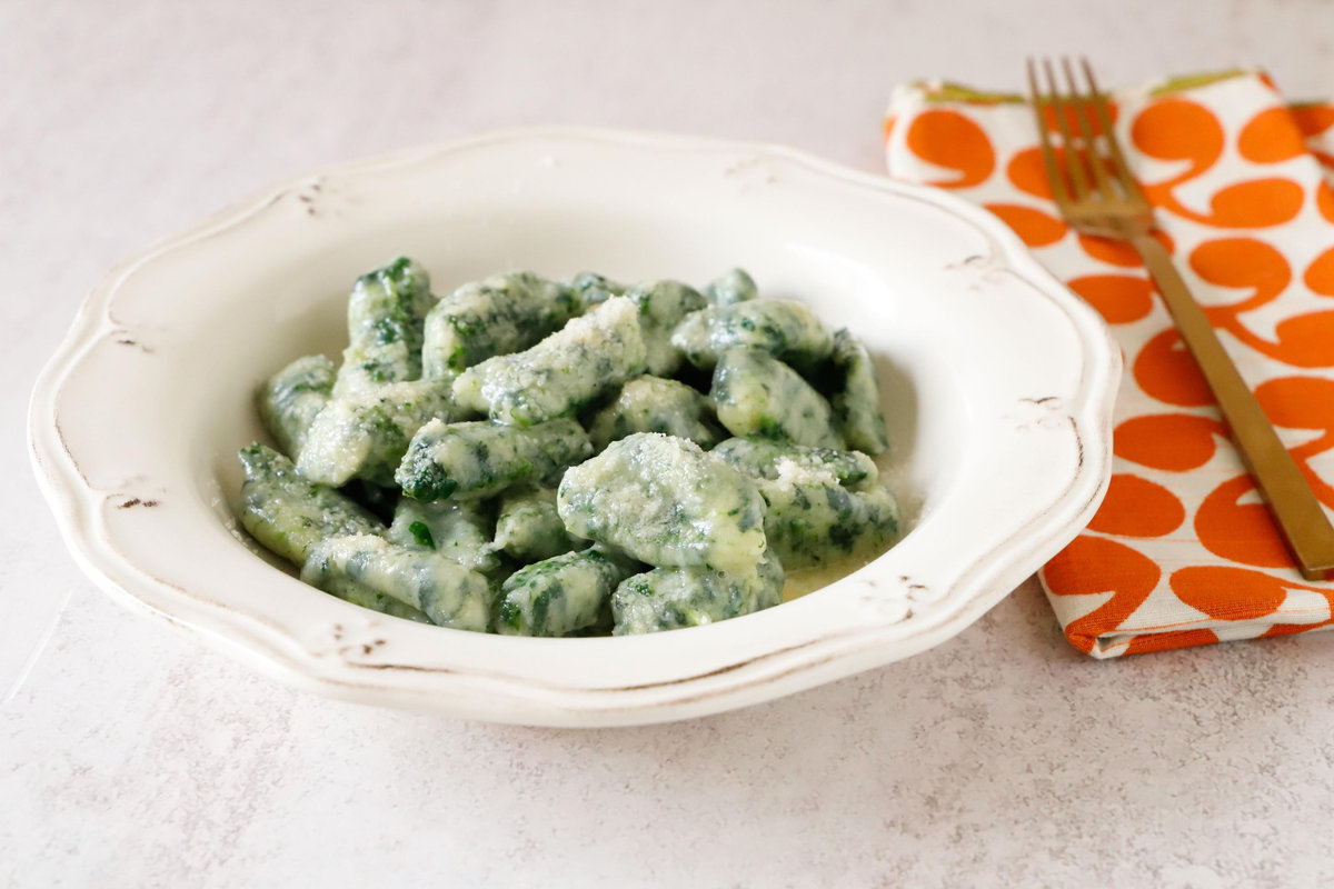 Deliziosi gnocchi di spinaci