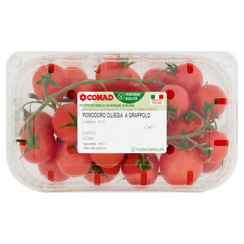 CONAD Percorso Qualità Pomodoro Ciliegia a Grappolo Italia 500 g-image