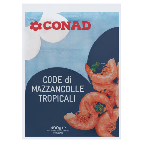 CONAD Code di Mazzancolle Tropicali Surgelate 400 g-image