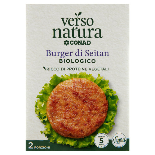 CONAD VERSO NATURA Burger di Seitan Biologico 2 x 90 g-image