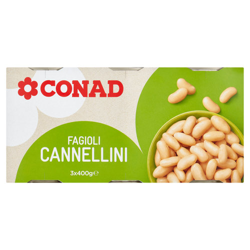 CONAD Fagioli Cannellini 3 x 400 g-image