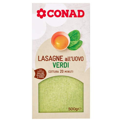 CONAD Lasagne all'Uovo Verdi 500 g-image