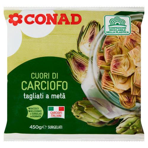 CONAD Cuori di Carciofo tagliati a metà Surgelati 450 g-image