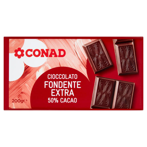 CONAD Cioccolato Fondente Extra 50% Cacao 200 g-image