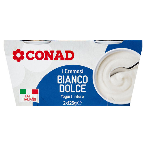 CONAD I Cremosi Bianco Dolce Yogurt intero 2 x 125 g-image