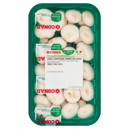 CONAD Percorso Qualità Fungo Champignon Bianco Coltivato Italia Cal. Piccolo 0,300 kg-image