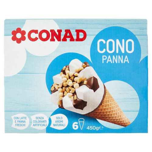CONAD Cono Panna 6 coni 450 g-image
