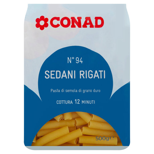 CONAD Pasta di Semola di Grano Duro N° 94 Sedani Rigati 500 g-image