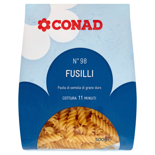 CONAD Pasta di Semola di Grano Duro N°98 Fusilli 500 g-image