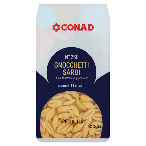 CONAD Pasta di Semola di Grano Duro Specialità N? 260 Gnocchetti Sardi 500 g-image