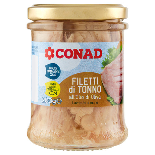 CONAD Filetti di Tonno all'Olio di Oliva 200 g-image