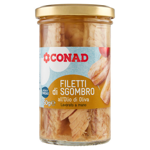 CONAD Filetti di Sgombro all'Olio di Oliva 250 g-image