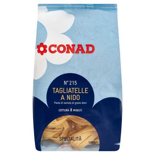 CONAD Pasta di Semola di Grano Duro Specialità N°215 Tagliatelle a Nido 500 g-image