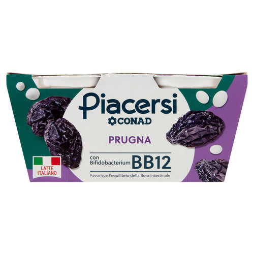 PIACERSI CONAD Prugna con Bifidobacterium BB12 2 x 125 g-image