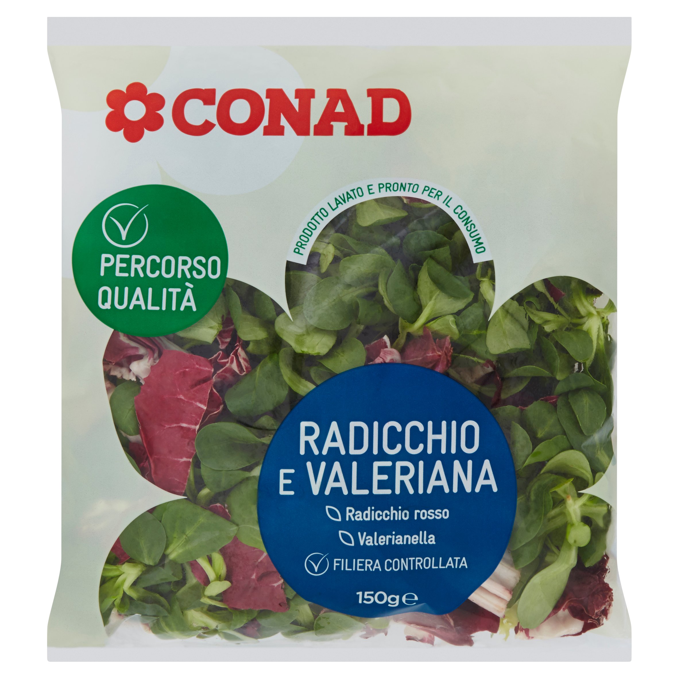 conad percorso qualità radicchio e valeriana 150 g-alt