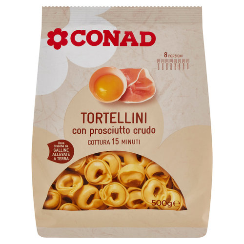 CONAD Tortellini con prosciutto crudo 500 g-image