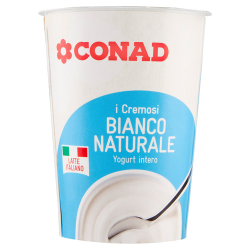 CONAD I Cremosi Bianco Naturale Yogurt intero 500 g-image