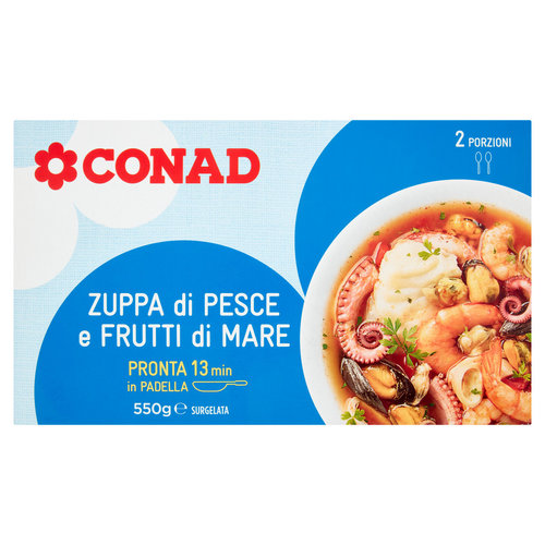 CONAD Zuppa di Pesce e Frutti di Mare Surgelata 550 g-image