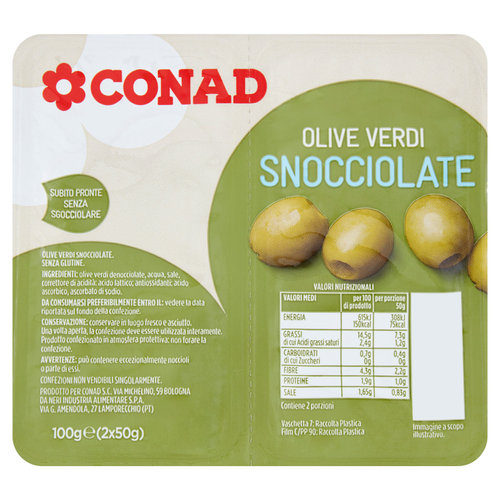 CONAD Olive Verdi Snocciolate 2 x 50 g-image