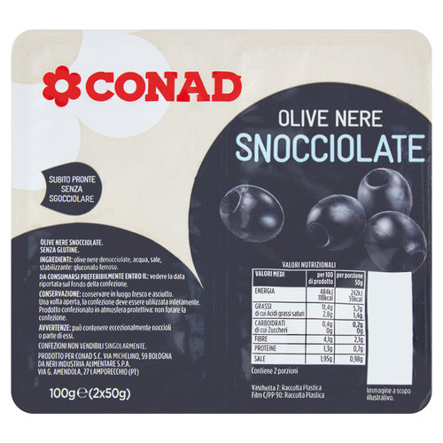 CONAD Olive Nere Snocciolate 2 x 50 g-image