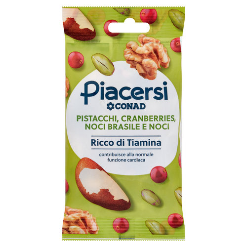 PIACERSI CONAD Pistacchi, Cranberries, Noci Brasile e Noci 40 g-image
