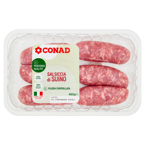 CONAD Percorso Qualità Salsiccia di Suino 480 g-image