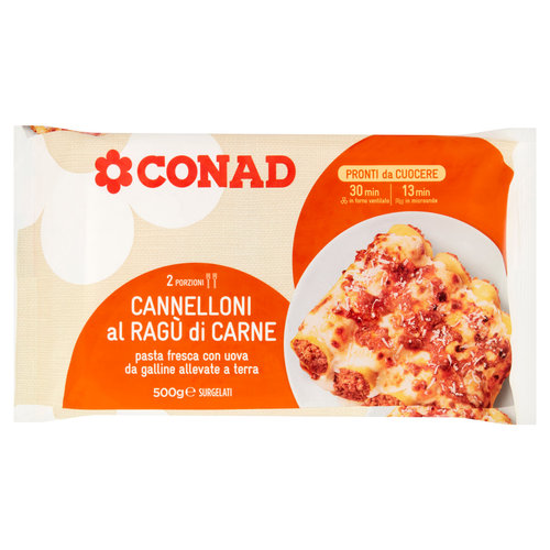 CONAD Cannelloni al Ragù di Carne Surgelati 500 g-image