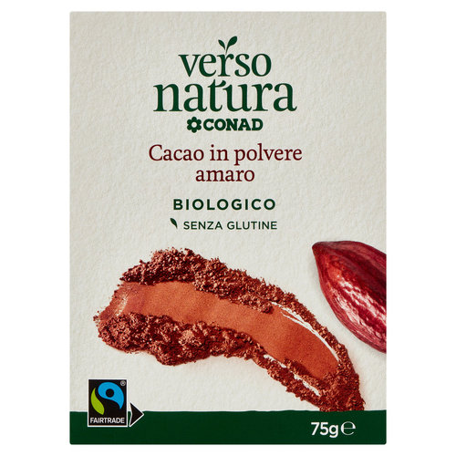 CONAD VERSO NATURA Cacao in polvere amaro Biologico 75 g-image