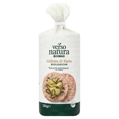 CONAD VERSO NATURA Gallette di Farro Biologiche 120 g-image