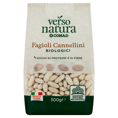 CONAD VERSO NATURA Fagioli Cannellini Biologici 300 g-image