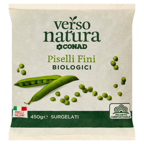 CONAD VERSO NATURA Piselli Fini Biologici Surgelati 450 g-image