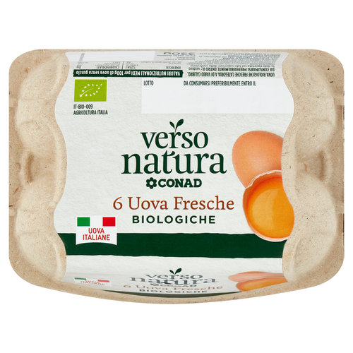 CONAD VERSO NATURA 6 Uova Fresche Biologiche 330 g-image