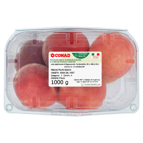 CONAD Percorso Qualità Pesche Polpa Bianca Rosa del West Italia cal. A 1000 g-image