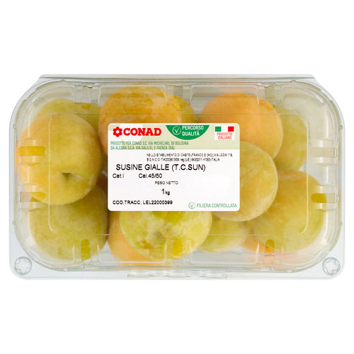 CONAD Percorso Qualità Susine Gialle T.C. Sun Italia cal. 45/50 1 kg-image
