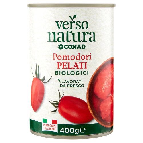 CONAD VERSO NATURA Pomodori Pelati Biologici 400 g-image
