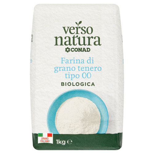 CONAD VERSO NATURA Farina di grano tenero tipo 00 Biologica 1 kg-image