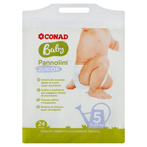 CONAD Baby Pannolini Junior 5 11/25 kg 24 pezzi-image