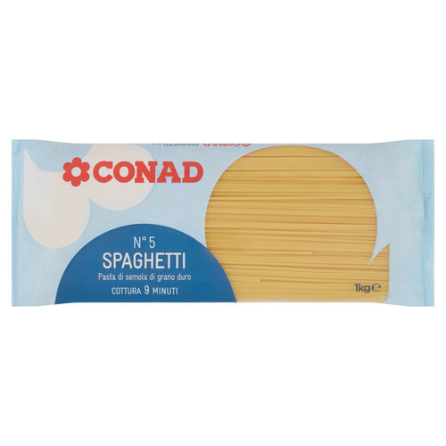 CONAD Pasta di Semola di Grano Duro N°5 Spaghetti 1 kg-image