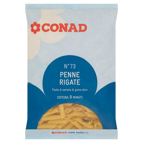CONAD Pasta di Semola di Grano Duro N°73 Penne Rigate 1 kg-image