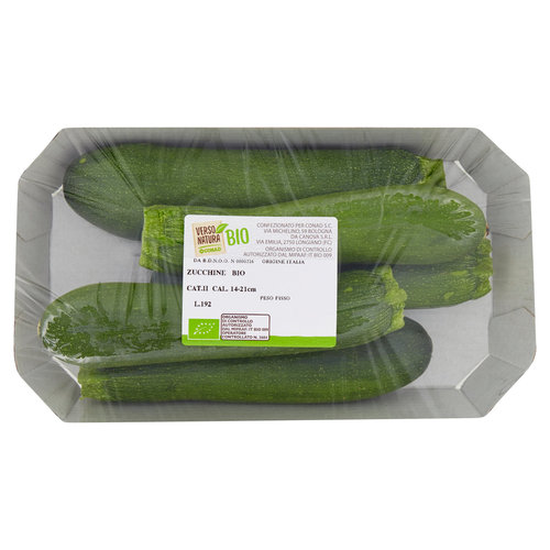 CONAD VERSO NATURA Zucchine biologiche Italia Cal. 14-21 cm 0,700 kg-image