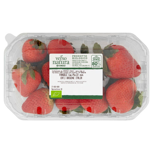 CONAD VERSO NATURA Fragole Italia Cal. Min. 22mm Prodotto Biologico 0,250 kg-image