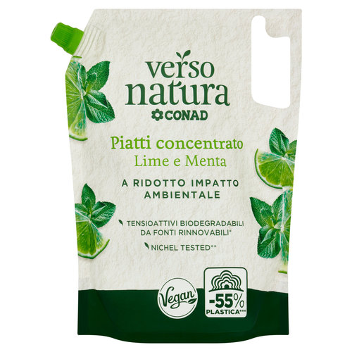CONAD VERSO NATURA Piatti concentrato Lime e Menta 1 l-image