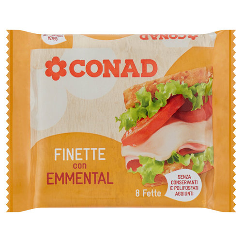 CONAD Finette con Emmental 8 fette 150 g-image