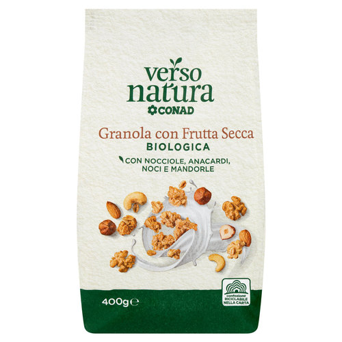 CONAD VERSO NATURA Granola con Frutta Secca Biologica 400 g-image