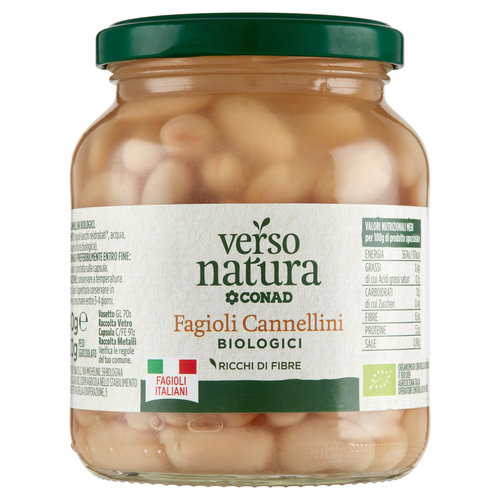 CONAD VERSO NATURA Fagioli Cannellini Biologici 340 g-image