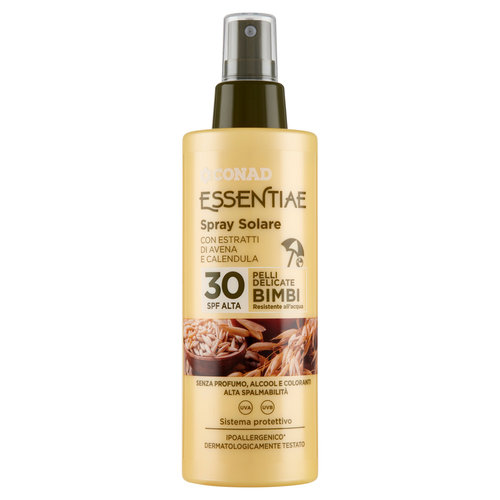 CONAD Essentiae Spray Solare 30 SPF Alta Pelli Delicate Bimbi 200 ml-image