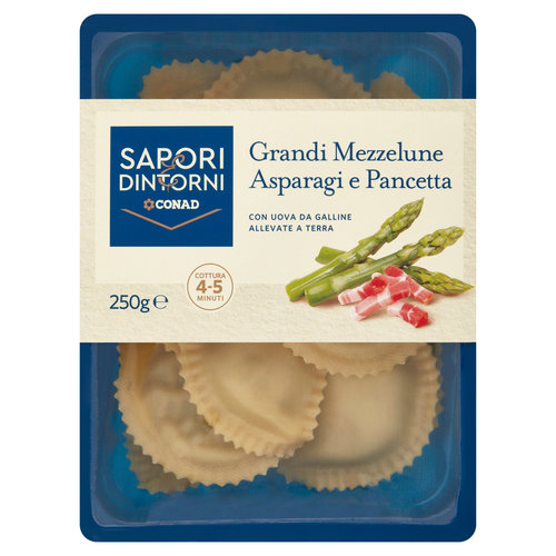 SAPORI & DINTORNI CONAD Grandi Mezzelune Asparagi e Pancetta 250 g-image