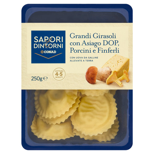 SAPORI & DINTORNI CONAD Grandi Girasoli con Asiago DOP, Porcini e Finferli 250 g-image
