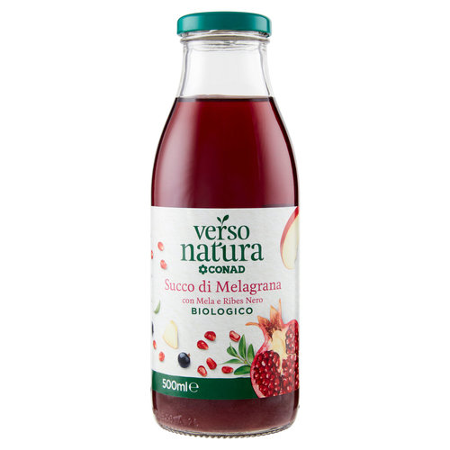 CONAD VERSO NATURA Succo di Melagrana con Mela e Ribes Nero Biologico 500 ml-image