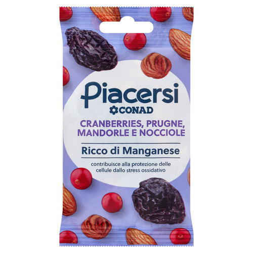 PIACERSI CONAD Cranberries, Prugne, Mandorle e Nocciole 40 g-image